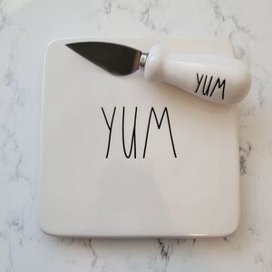 Rae Dunn mini charcuterie board and knife
